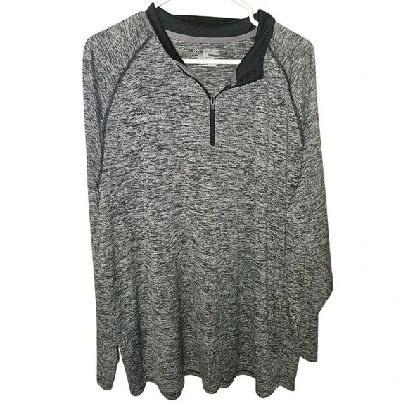 Under Armour Men's 2XL Loose Fit Quarter Zip Long Sleeve Athletic Pullover Gray - Picture 1 of 3